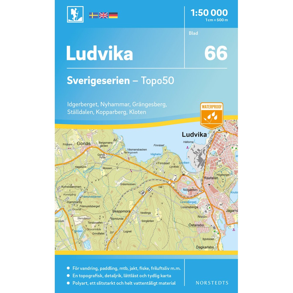 66 Ludvika Sverigeserien 1:50 000